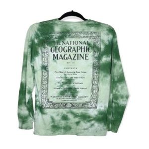 Green and white National Geographic long sleeve shirt